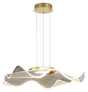 Lampada a sospensione LARGO 16W LED in oro spazzolato 4000K