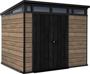 KETER Pent Signature Casetta da giardino orizzontale 9x7, 279 x 226 x 216 cm, frassino KETER 259819