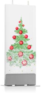 Flatyz Holiday Christmas Tree with Snow candela decorativa 6x15 cm