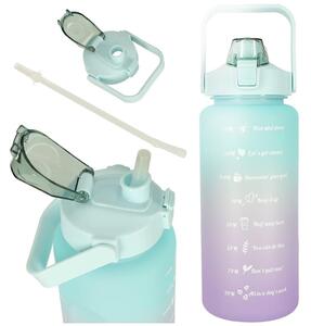 Sport Bidon con paglia d'acqua 2000 ml