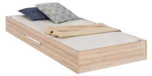 Letto Estraibile Duo 90x190 Cm Con Ruote, Ideale Per Spazi Ristretti, Portata Max 130 Kg