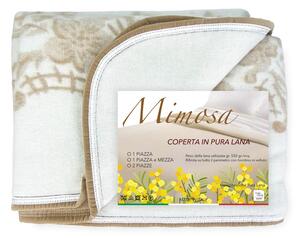 COPERTA Invernale IN PURA LANA MIMOSA-ANIROS Made in Italy 1 PIAZZA E MEZZA