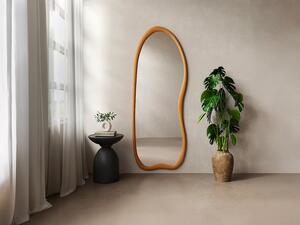 Grande specchio da parete organico in legno di pino - L. 68 x H. 178 cm - Naturale - HARVIL