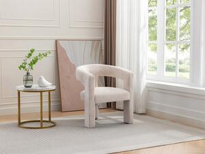 Poltrona in Tessuto testurizzato Beige - FAVINA