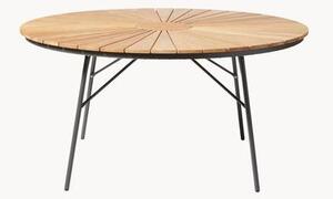 Tavolo da giardino rotondo con piano in legno di teak Ellen, varie misure