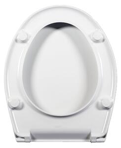 Sedile wc dedicato Rugiada Scala termoindurente bianco
