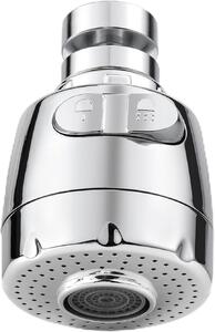 Aeratore per rubinetto, rotazione a 360 gradi, con filtro, 2 modalità, per cucina e lavello