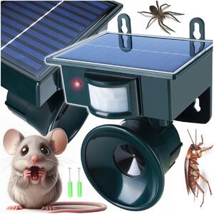 Assi ad ultrasuoni. Repellente per uccelli e animali con sensore di movimento