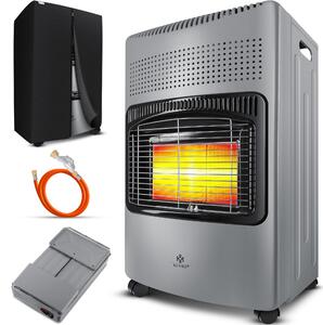 KESSER® Stufa a gas in Vetroceramica da 4200W, inclusa valvola di regolazione della pressione del gas e tubo del gas