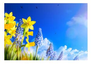 Carta da parati Daffodil blu 104x70 cm
