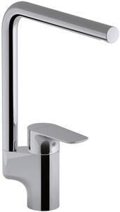 Rubinetto da cucina con bocca alta, cromato, monocomando, per l'uso in cucina