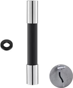 Prolunga per rubinetto da cucina, girevole a 360°, flessibile, in silicone e ottone, adatta per cucina e bagno