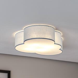 Plafoniera Cloud TK Lighting, dimmerabile, Blu, Cameretta, Tessuto / Stoffa / Seta, Giovanile, Plafoniera