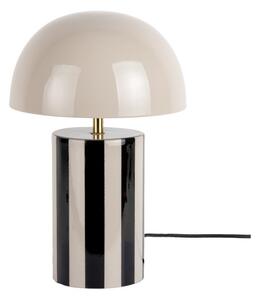 Lampada da tavolo nera/grigio tortora in metallo (altezza totale 34 cm) Rayado – Leitmotiv