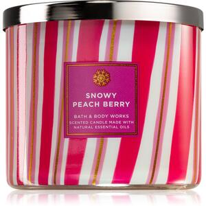 Bath & Body Works Snowy Peach Berry candela profumata I. 411 g