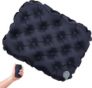 Cuscino gonfiabile, autogonfiante, leggero, con borsa per il trasporto, 40x30 cm, ideale per attività all'aperto e viaggi