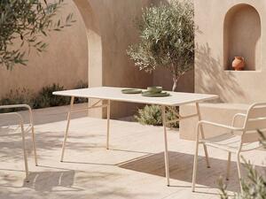 Tavolo da giardino L.160 cm in Metallo Beige - MIRMANDE di MYLIA