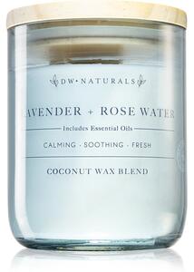 DW Home Naturals Lavender & Rose Water candela profumata 501 g