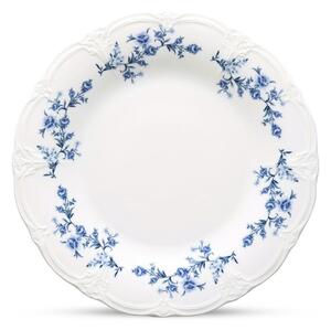Piatto bianco/blu in porcellana ø 27,5 cm Retro – BonBistro