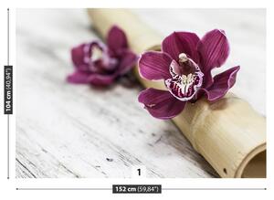 Carta da parati Legno di orchidea 104x70 cm