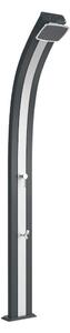 Doccia da Esterno Giardino Miscelatore e Lavapiedi Arkema Spring Fascia Inox Grigio Antracite