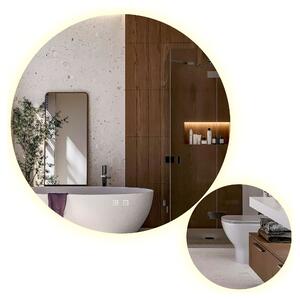 SIRHONA Specchio da Bagno a LED da Muro Specchio Parete con Interruttore Touch, Specchio da