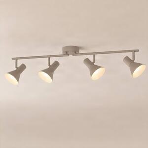 Faretto a soffitto Milia NOLA, dimmerabile, Crema / Ambra, Soggiorno / Sala da pranzo, Metallo, Plafoniera