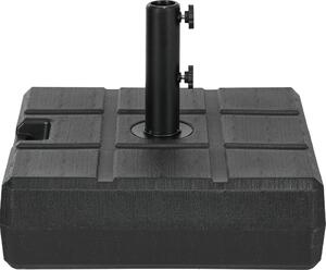 VivaGarden Base per Ombrellone da Giardino 3.5 m con Maniglie in HDPE e Acciaio 49x49x36.5 cm colore Nero