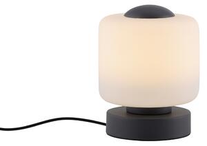 Lampada da tavolo grigio scuro con LED dimmerabile a 3 livelli con touch - Mirko