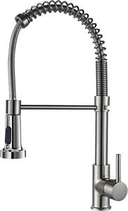 Rubinetto da cucina regolabile, monocomando, in ottone, girevole a 360°, per la cucina