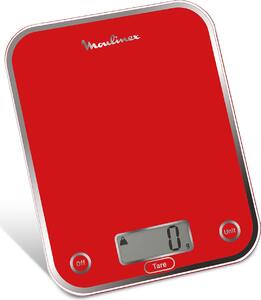 Moulinex Bilancia da Cucina Digitale Elettronica Capacit 5 kg Display LCD colore Rosso - BN5003V0 Optiss