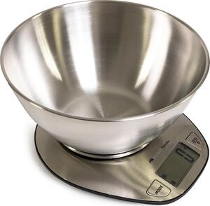 Melchioni Bilancia da Cucina elettrica Capacit 5 Kg Contenitore 1.8 litri colore Acciaio - 118210025 Graal