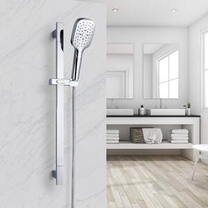 Sistema doccia MARWELL set doccetta QUATTRO II in cromo - 150x9,3cm - Sistema doccia con asta di scorrimento a regolazione continua