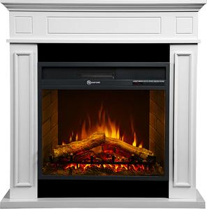 Divina Fire Camino elettrico caminetto da terra Jefferson in legno Bianco 89.5x28x90.5 h - DF91385