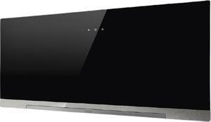 Elica Cappa Cucina Aspirante a Parete Larghezza 90 cm finitura Vetro Nero - PRF0166939 APLOMB BL/A/90