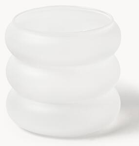 Set di 4 bicchieri piccoli in vetro soffiato borosilicato Bubbly