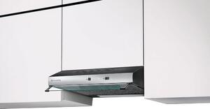 Faber Cappa Cucina Aspirante Sottopensile da Incasso Larghezza 90 cm con Frontalino in Vetro colore Inox (Corpo Nero) - 300.0557.493 TCH04 SS19A 74