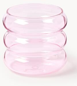 Set di 4 bicchieri piccoli in vetro soffiato borosilicato Bubbly