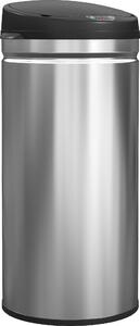DecHome Cestino Spazzatura da 42L con Sensore di Movimento e Apertura Automatica, 30.5x30.5x68 cm colore Nero/Argento - L4060SR