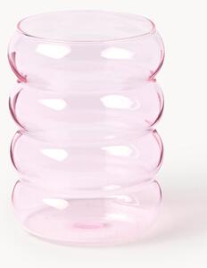 Set di 4 bicchieri in vetro soffiato borosilicato Bubbly