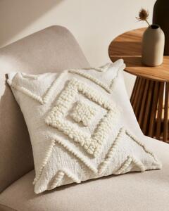 Fodera per cuscino Genoveva in cotone bianca 45 x 45 cm