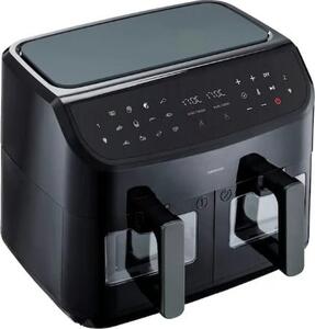 Medion Friggitrice ad Aria Doppia Zona Capacit 2 X 4,35 Litri Potenza 2600 Watt con Funzione Vapore colore Nero - 118340038 Gioia