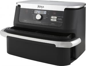 Ninja Friggitrice ad Aria FlexDrawer Capacit 10.4 Litri Potenza 2470 Watt con Timer e Termostato Regolabile colore Nero e Inox - AF500EU