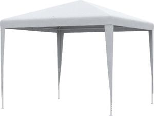 VivaGarden Gazebo da Giardino 2.7x2.7 mt cin Acciaio colore Bianco
