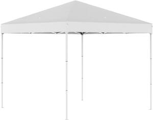 VivaGarden Gazebo Giardino 2.5x2.5 mt Pieghevole in Acciaio/Tessuto colore Bianco