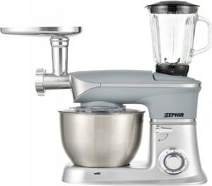Zephir Impastatrice Capacit Ciotola 7 Litri 6 Velocit Potenza 1300 Watt colore Silver - ZHC130DX Deluxe