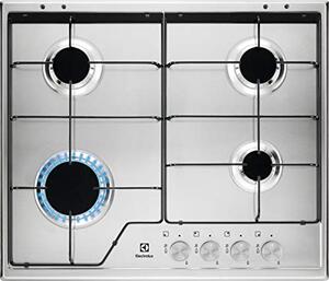 Electrolux KGS6424SX Linea Slim Piano Cottura 4 Fuochi a Gas 60 cm colore Inox