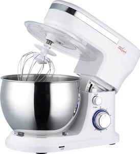 Melchioni Impastatrice Planetaria Capacit Ciotola 5 Litri Robot elettrico Potenza 1000 Watt 6 Velocit + Pulse colore Bianco - 118420410 Maxima New