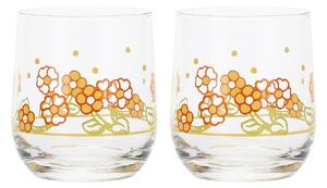 Set 2 bicchieri in vetro Fiore in Fiore