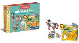 Giochi educativi CLEMENTONI MONTESSORI - ANIMALI 3IN1 16460